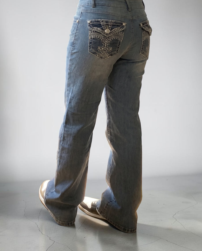 Y2K Bootcut Jeans -S-