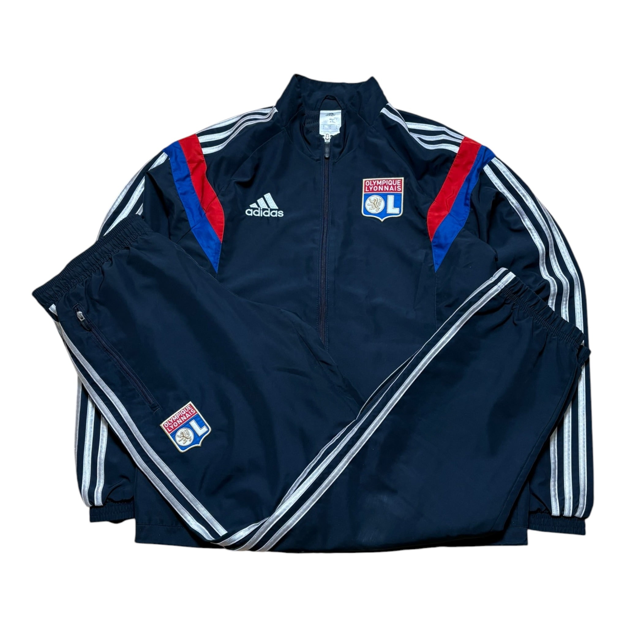 Adidas Olympique Lyon Tracksuit -S-