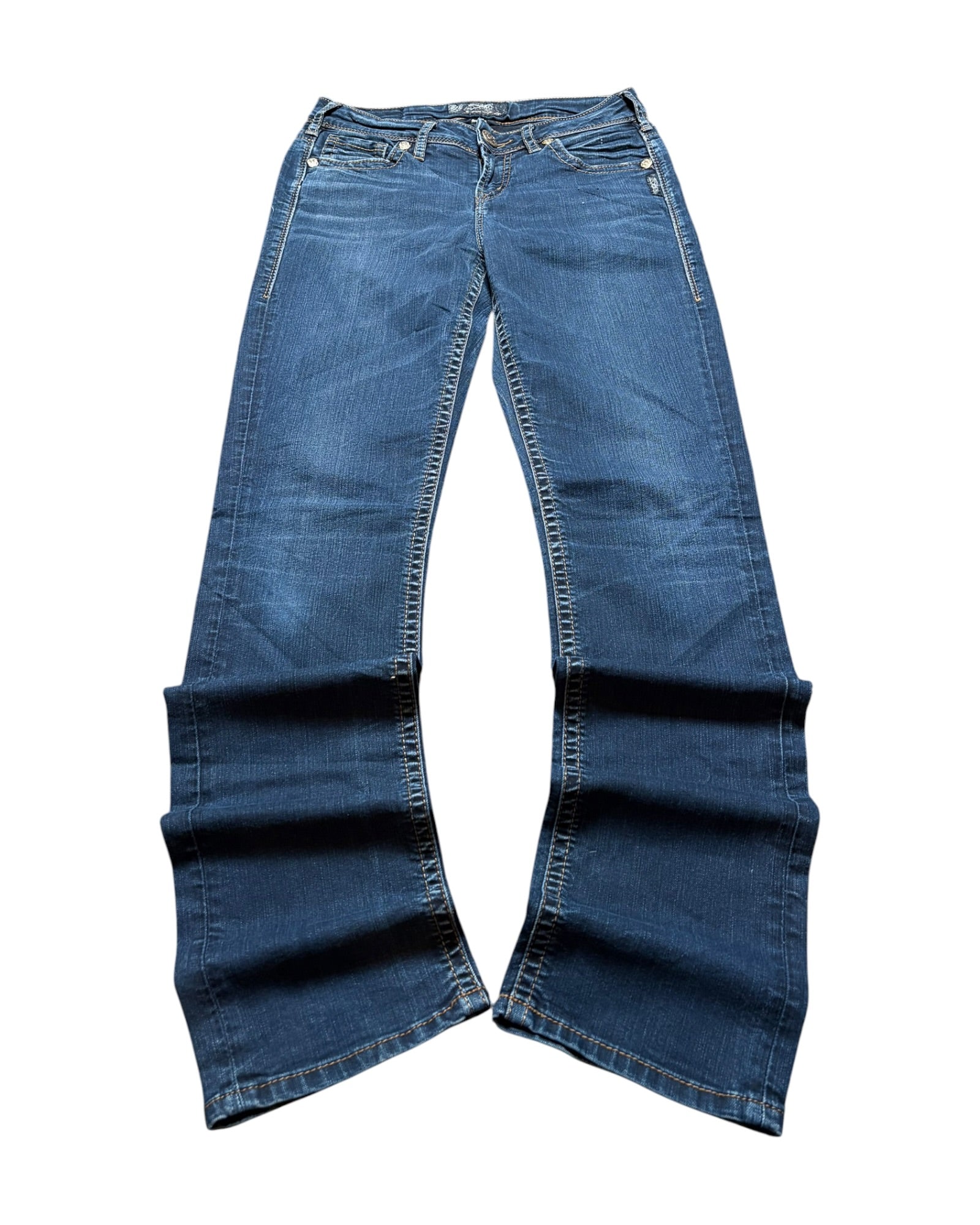 Silver Mid Straight Jeans -S-