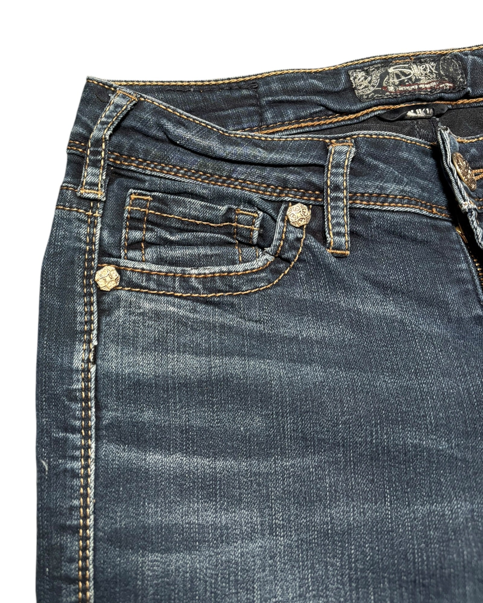 Silver Mid Straight Jeans -S-