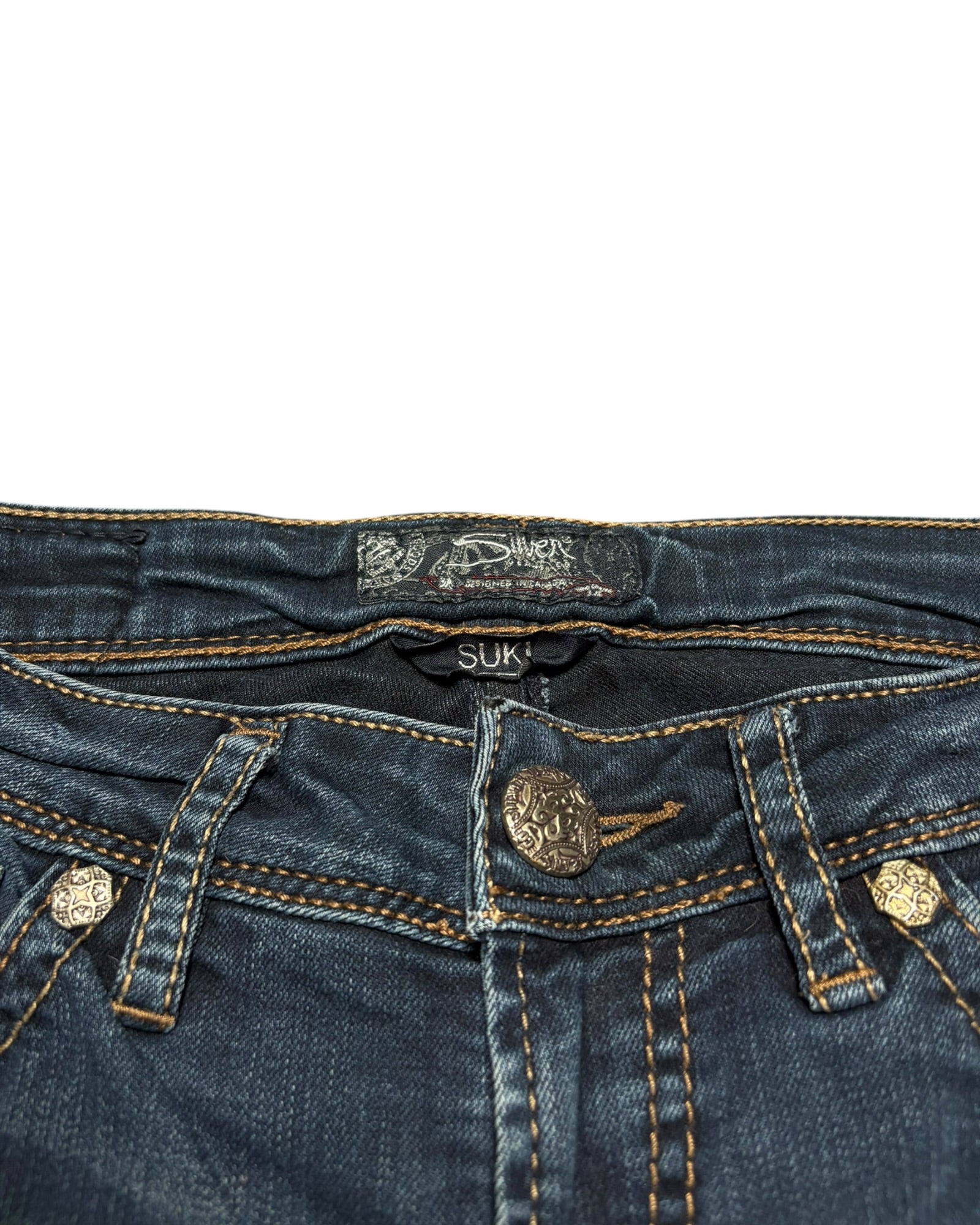 Silver Mid Straight Jeans -S-