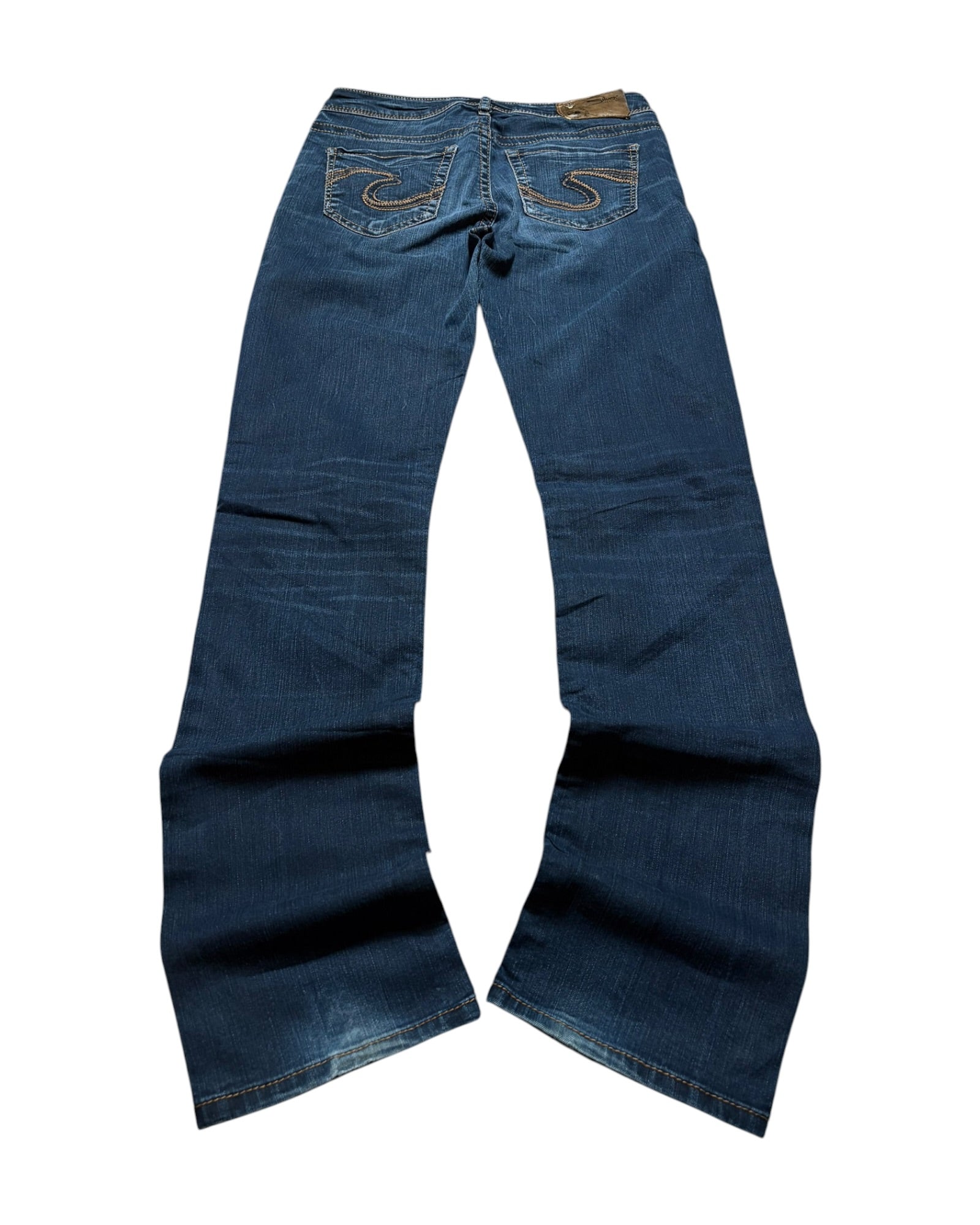 Silver Mid Straight Jeans -S-